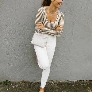 NWT Madewell Curvy Perfect Vintage Jean in Tile White, Waist size 27